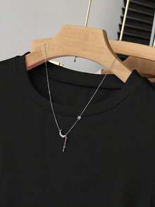 A Simple Solid-Color Short-Sleeved T-Shirt Set For Women, Suitable For Daily Wear And Easy To Match With Various Outfits. Includes 1 Piece - Nhiều màu 10 - Xem 3