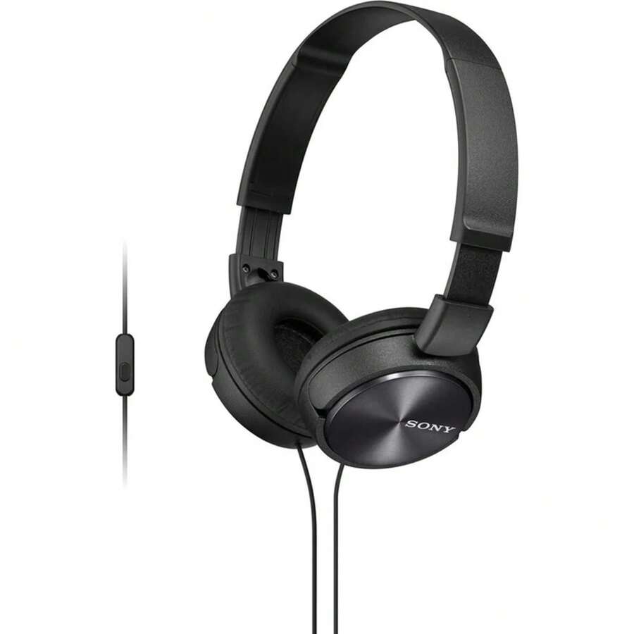 Sony MDR-ZX310AP/B ZX Series On Ear Headphones Stereo Headset W/ Microphone Refurbished Black - Xem 1