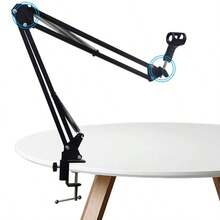 合金金属桌面麦克风支架，可调节臂麦克风支架，适用于蓝色 QuadCast Fifine 麦克风，适合女性节日、生日、周年纪念日等场合。 - 麥克風支架 - 查看 9