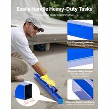 Betonestrich, 1,2 m Estrich mit Libelle, einfache Reinigung & Endkappen-Design, Aluminium- & umkehrbarer Griff zum Nivellieren von Böden, für Kleinbauarbeiten & Hausrenovierungen - Manueller Betonabzieher 48 Zoll - Übersicht 5