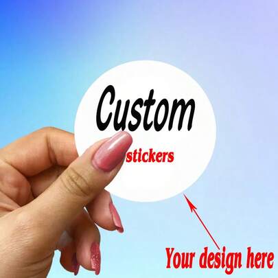 96 piezas de papel blanco redondo de 3-6cm apto para personalizar bodas, cumpleaños, bautizos, logotipos de empresa