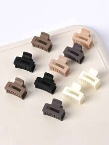 5 piezas/10 piezas/20 piezas/30 piezas Pinzas de pelo mini de moda, pinzas de pelo pequeñas versátiles para flequillo, pinzas de estilo retro sencillas para el transporte, el trabajo, las salidas, las fiestas, el cuidado de la piel, a juego con los atuendos, accesorios de moda para el cabello, pinzas de belleza, casuales de otoño e invierno para atuendos de vacaciones para mujer - Multicolor - Ver 7