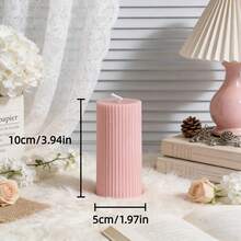 1 Nến thơm hình trụ không khói phong cách Bắc Âu sọc hồng - Được thiết kế để tạo bầu không khí thư thái, giảm căng thẳng và thúc đẩy sự thư giãn. Lý tưởng cho trang trí đám cưới, trang trí nhà cửa, không gian sống, quà tặng bạn bè, bữa tối lãng mạn dưới ánh nến, tiệc tùng ngày lễ, điểm nhấn sáng tạo và quà tặng Ngày của Mẹ. - Nến - Xem 15
