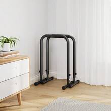 ShiningLove Heavy Duty Dip Bar Station 440LBS, Adjustable Height 32-36", Portable For Home Gym Calisthenics - Black - View 2