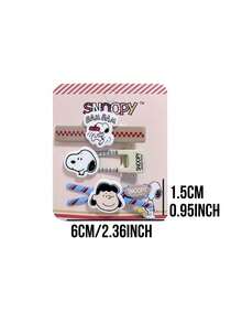 Snoopy Hair Clip Series - Multiple Cute Designs (Character Head, BAM BAM, Stripes, Gingham, Bowknot) with Vivid Expressions (Playful, Cheerful) & Accessories, Sweet Style & Niche Aesthetic Fresh Bright Whimsical Cute, Perfect for Collectors, Sweet Style & Niche Aesthetic Fresh Bright Whimsical Cute, Perfect for Collectors. Decor，Gift For Girls, Women, Girl Friend - 彩色 - 查看 13