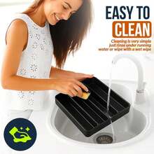 Silverware Organizer, Adjustable &Amp; Expandable Utensil Tray For Kitchen Cutlery Storage, Spoons Forks Knives Holder Storage Dividers, Multipurpose Silverware Drawer Organizer For Dining Table - Black - Màu A - Xem 6