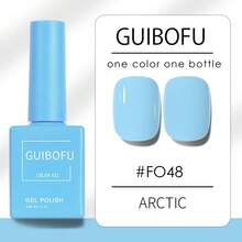 GMUME 3支/套 15ml 粉彩蓝绿色凝胶指甲油，婴儿蓝、绿松石色、长春花色，冰雪冻冬春色彩，柔和可爱美甲，可卸UV/LED指甲油 - 彩色 - 查看 8