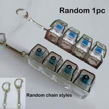 1pc Keyboard Shaped Stress Relief Toy - Push Button Keychain, Adult Finger Toy Gift For Office - Multicolor - View 14