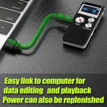 YAIUZGOO 8GB 數位錄音筆，可播放、聲控啟動迷你錄音機，USB 充電便攜式錄音筆，適用於講座、會議、面試與學習 - 查看 2