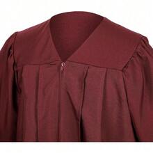 2026 Unisex Matte Graduation Gown And Cap Set With Tassel For Middle High School Bachelor - Maroon - View 2
