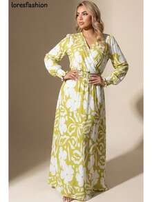 Women Short Dresses - Lime Green - View 6