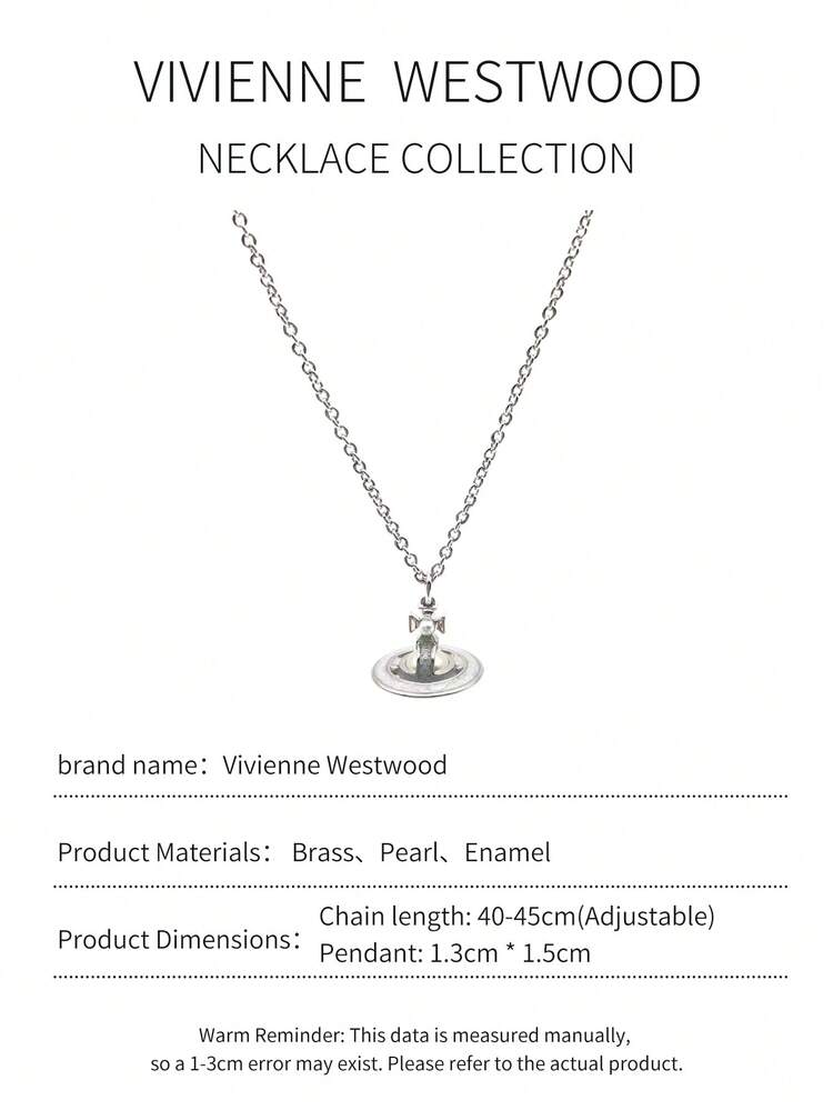 Vivienne Westwood Simonetta Collection Silver White Enamel Pilot