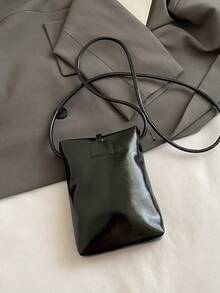 A Fashionable, Simple And Exquisite Pearl Mobile Phone Crossbody Bag, A 2026 New Model Women's Crossbody Bag - Black - View 11