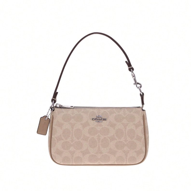 Coach Nolita Printed Women's Single Shoulder Handbag CW426SVPWH - 沙黃色配灰褐色CW426SVPWH - 查看 1