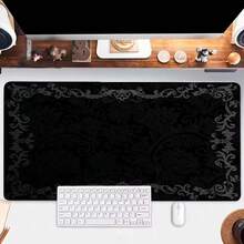 XXL Black Floral Lace Non-Slip Mouse Pad, Suitable For Laptop, Notebook, PC, Gaming - Mouse Pad - View 13
