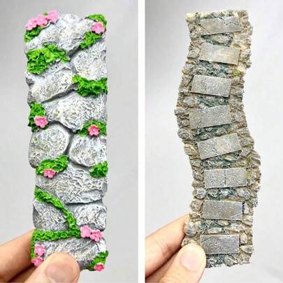 1pc Fairy Garden Small Path, Stone Path, Mini Trail, Suitable For Fairy Garden Accessories, Stone Path, Dollhouse Decor, Great For Crafters, Desktop Decor, Room Decoration, Birthday Gift, Summer Garden Decor
