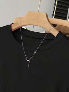 A Simple Solid-Color Short-Sleeved T-Shirt Set For Women, Suitable For Daily Wear And Easy To Match With Various Outfits. Includes 1 Piece - Nhiều màu 11 - Xem 8