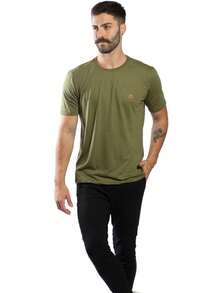 Men T-Shirts - xanh quân đội - Xem 3