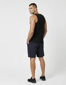 Kit 05 Camiseta Regata Masculina Lisa Academia Básica Algodão 30.1 Fafenix - Preto - Visão 5
