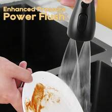 1pc 360° Rotating Faucet Sprayer Head Extender, 3 Spray Modes High Pressure Water Saving Faucet Adapter, Universal Fit For Kitchen Sink Washing Vegetables Dishes Hands - View 7