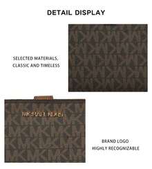 Michael Kors Jet Set Travel Printed Ladies' Wrist Bag Wallet 35F8GTVW0B BROWN - 棕色35F8GTVW0B BROWN - 查看 8