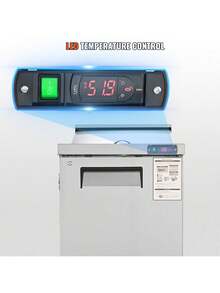 Sandwich Prep Table, 7.42 Cu. Ft. Salad Single-Door Refrigerated Prep Table, 28-Inch Food Prep Fridge, Commercial Stainless Steel Prep Refrigerator Table For Restaurant, Bar, Shop, Silver - 銀色 - 查看 6