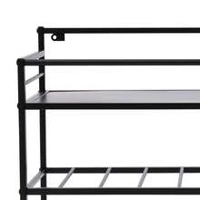Wine Rack & Wine Glass Rack - Black - View 11