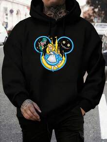 Minnie Mouse Couple Outfits Men's Anime Hoodies For Anime Fans | Cool And Unique Designs With Vibrant Artwork,Women And Men Sweatshirt  | Geeky Fashion | Streetwear For Anime Lovers | Comfortable Sweatshirts | Perfect Gifts For Anime Lovers | Bold Casual Wear | Stylish And Eye-Catching Graphic Hoodies - Black - View 1