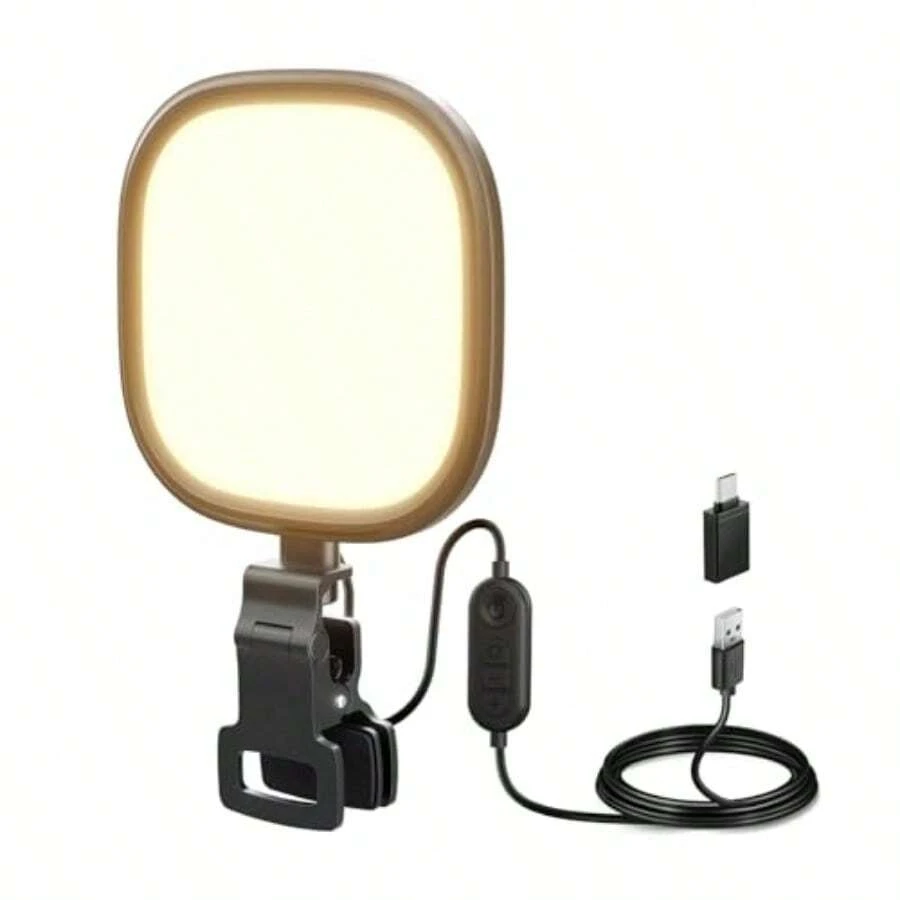Tangle Free Bi Color Warm And Cool LED Selfie Clip Light Phone External Flashes & Selfie Lights With USB Controller Women's Day Gift - NL10 dengan Klip - View 1