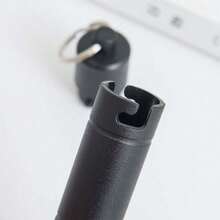 7pcs Ear Cleaning Tool Set, Includes ABS Ear Spoon, Soft Spiral Ear Wax Remover, Ear Wax Cleaning Stick, Innovative Spring-Loaded Ear Wax Cleaning Tool Set, 7pcs Black Stainless Steel Ear Cleaning Tools, Ear Wax Scraper, With Storage Box, Pouch And Organizer Rack. - Black - View 6