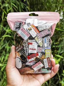 [Bộ 5/10/15/20/30/40/50 chiếc ghim cài áo chữ cái ngẫu nhiên (không trùng kiểu), ghim cài áo bằng hợp kim kim loại sáng tạo, nhiều kiểu dáng, họa tiết, mẫu mã, chữ cái, phù hợp cho nhiều dịp, càng nhiều càng nhiều kiểu dáng đa dạng, dùng để trang trí giày dép, túi xách, quần áo, món quà tuyệt vời cho người lớn và trẻ em] - Nhiều màu - Xem 2