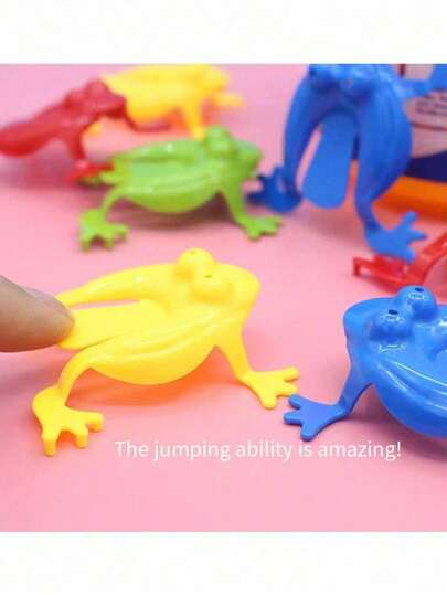 20个随机颜色跳蛙玩具，新奇组合减压玩具，生日礼物，派对小礼品，创意小礼物，节日装饰，生日派对用品。生日礼物。艺术工艺装饰礼品（不含桶）