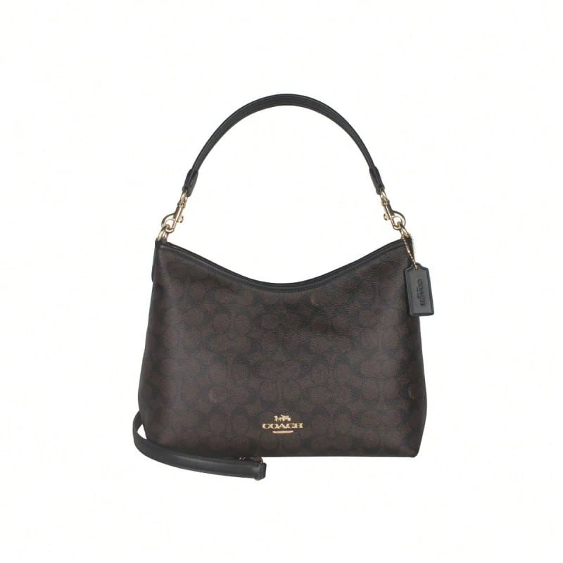 Coach Laurel Printed Women's Single Shoulder Handbag CV975IMXAQ - 胡桃木色佐黑色CV975IMXAQ - 查看 1