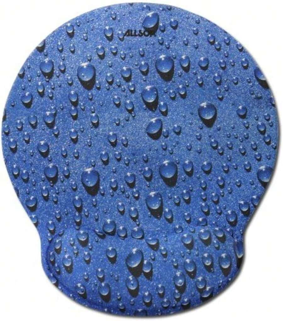Dolaer 30206 Memory Foam Mouse Pad With Wrist Rest (Blue) - Mouse Pad - View 1
