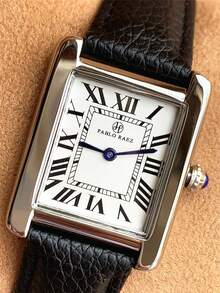 1pc Pablo Raez Vintage Style Women's Watch, Charming Silver-Tone Ladies Wristwatch, Top Brand New Luxury Stainless Steel Ladies Watch Accessory - Bạc - Xem 4