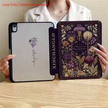 Flower 1 Pc Folio Tablet Case With Pen Holder Compatible With 10.9/10.2/ Air 5th Gen/Pro11/10th/9.7/Air 2/ (7th Gen)/ (8th Gen)/ Air 4/5/ Pro 11/ 10th Generation 10.9-Inch 2022 Smart Case/ Air 13(M3 2025)/ Air 11(M3 2025)/ Air 11(M3 2025)/ 11(A16 2025), Auto Sleep/Wake Function - Multicolor - View 2