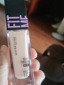 Maybelline Feliete Moisturizing Foundation, Hydrating & Smooth, SPF 25, Shade #115 Soft Natural, 5/30ml Available, 24hr Lasting Hydration, 10 Sec Quick Application, 3-In-1 Effect, Natural Makeup Look, Long-Lasting Nourishment, 3 Easy Steps, Suitable For Fair Skin Tone Type 2 Dry Skin, Create Flawless Daily Makeup - Maybelline Fitme Foundation, Hydrating Version 115 - View 8