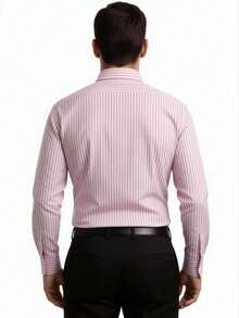 Rand paul Striped Long-Sleeved Dress Shirt With Refined Finish. - 粉色 - 查看 2