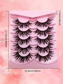 5 Pairs Of False Eyelash Sets - Black Stem+8D Fluffy, Achieving Soft And Vivid Prickle Effect, Perfectly Matching The Makeup Of The Character - View 2