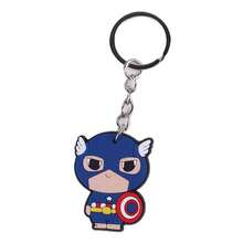 Marvel 6pcs/Set Enemies Heroes Keychain Captain Hulk PVC Backpack Decoration Small Gift Cartoon Bell New Year's Gift, Valentine's Day Gift, Easter Gift (Stochastic Style) - Multicolor - View 6