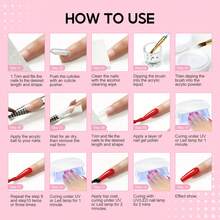 coscelia Acrylic Nail Kit With UV LED Nail Lamp Acrylic Powder Set Glitter Nail Powder With 30ML Acrylic Liquid And Gel Nail Polish Set For Acrylic Nail Extension Nail Art Decoration Tools Set - Nhiều màu 05 - Xem 10