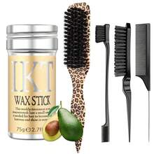 8pcs Daily Hair Styling Tool Set - Includes 200ml Spray Bottle, 75g Hair Wax Stick, Hairline Trimmer Brush, Donut Bun Maker, And Comb, For Smooth And Neat Everyday Hairstyles - 彩色 - 查看 19