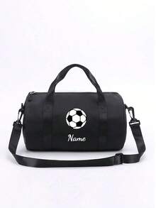 Customizable Back To School Mini Personalized Sports Bag, You Can Add Name, Text Or Pattern. It Features A Football Theme Design, Perfect For Various Sports And Daily Use, Such As Outings, Workouts, Travel, Shopping And Beach Activities. An Ideal Gift For Any Occasion, Especially Christmas! Personalized Customization Service Available. - Multicolor - View 10
