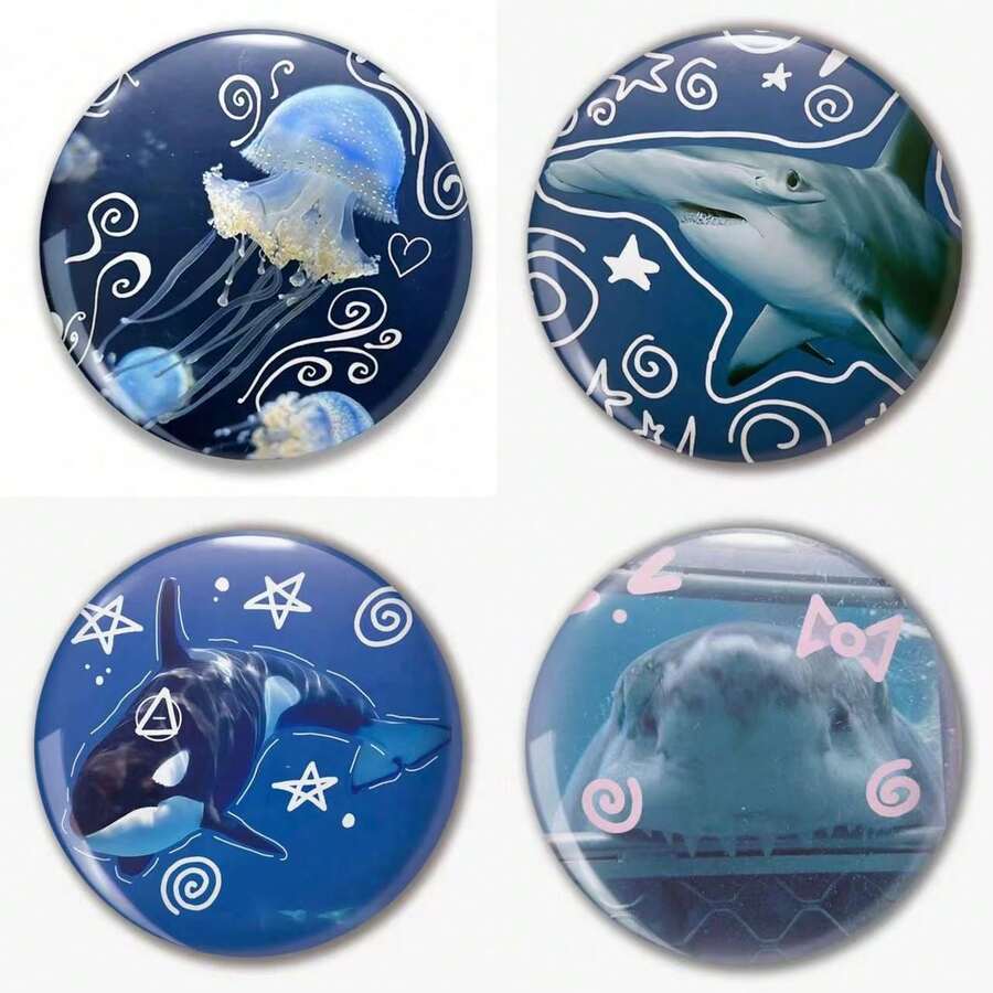 Ghim cài áo họa tiết độc đáo, ghim cài áo nữ, mặt dây chuyền túi xách, phụ kiện thời trang, món quà thú vị dành cho bạn bè, gia đình, thầy cô và bạn học. - Nhiều màu - Xem 1