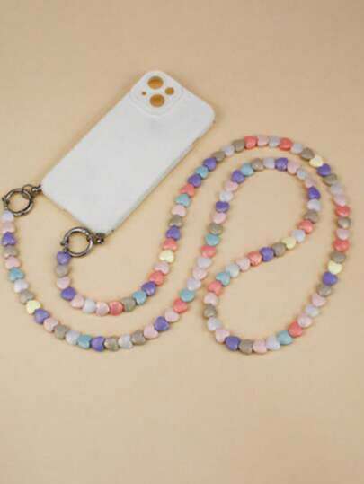 2-In-1 Pearl Strap DIY Shoulder/Crossbody Phone Chain, Detachable Bag Strap