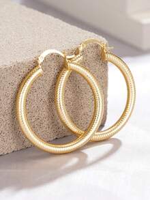 1 Paar romantische Creolen Ohrringe für Frauen für Hochzeit, Jahrestag, Verlobungsfeier, Schmuck, Valentinstag Geschenk - 1# - Übersicht 3