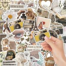 50Pcs Retro Nostalgic INS Girlish Style Stickers Stationery Luggage DIY Decals - 50PCS - View 2