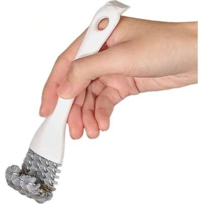 Cepillo de limpieza profunda multiusos - Adecuado para fregaderos de cocina, estufas, parrillas, jaulas de mascotas - Cerdas rígidas que eliminan manchas, grasa y residuos resistentes - Mango ergonómico antideslizante