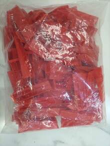 100pcs/Pack Tile Leveling System Spacers, 7.5cm/2.95in Red Plastic Clips, PP Material, Non-Damaging To Tiles, Tile Floor And Wall Leveling Tool - A Red - View 12