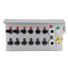 Modern PV Combiner Box, 6 String, Solar Combiner Box With 15A Rated Current Fuse, 63A Circuit Breaker, Lightning Arreste And Solar Connector, For On/Off Grid Solar Panel System, IP65 Waterproof - White - View 10